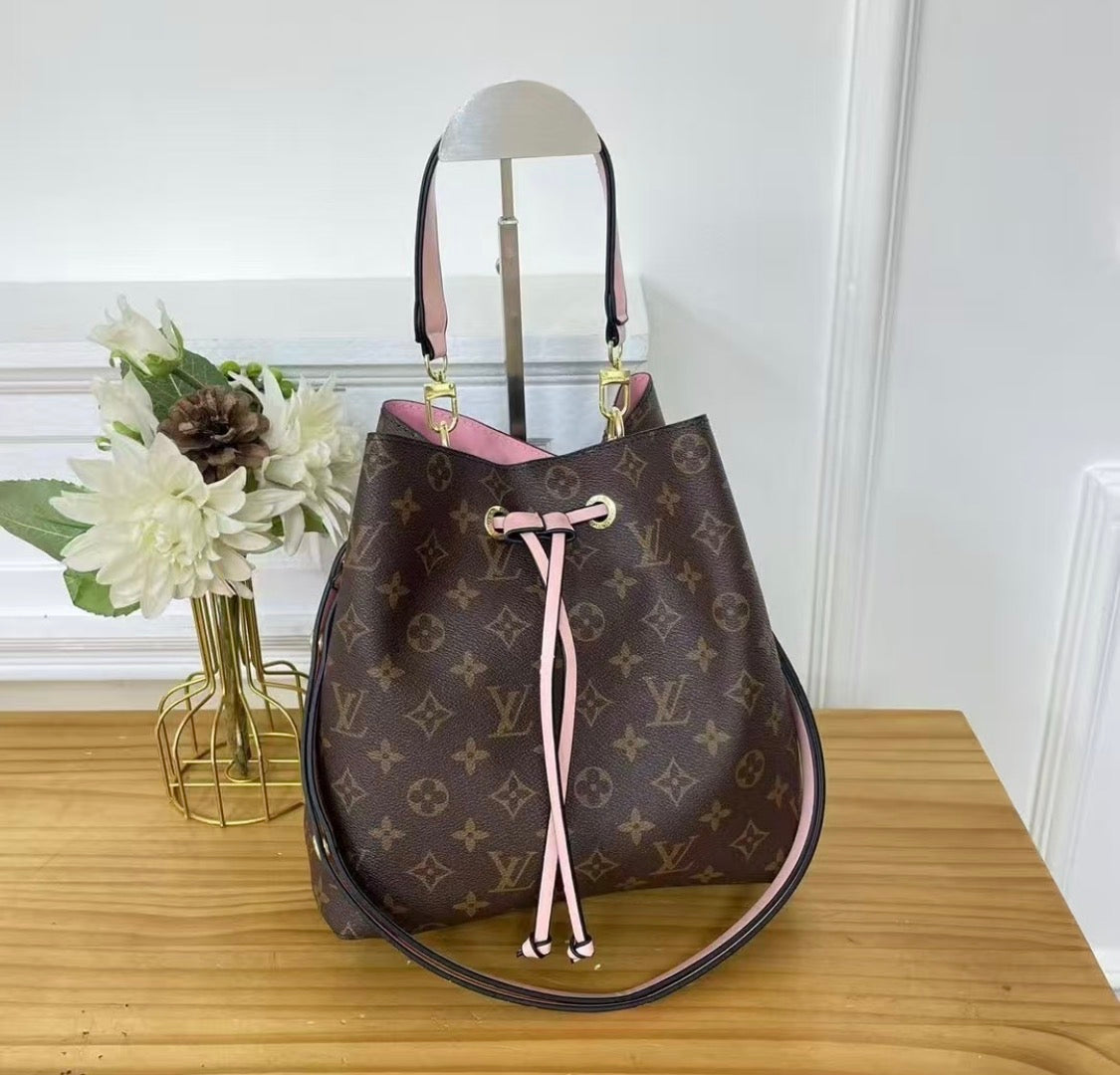 Pink Lv bucket bag