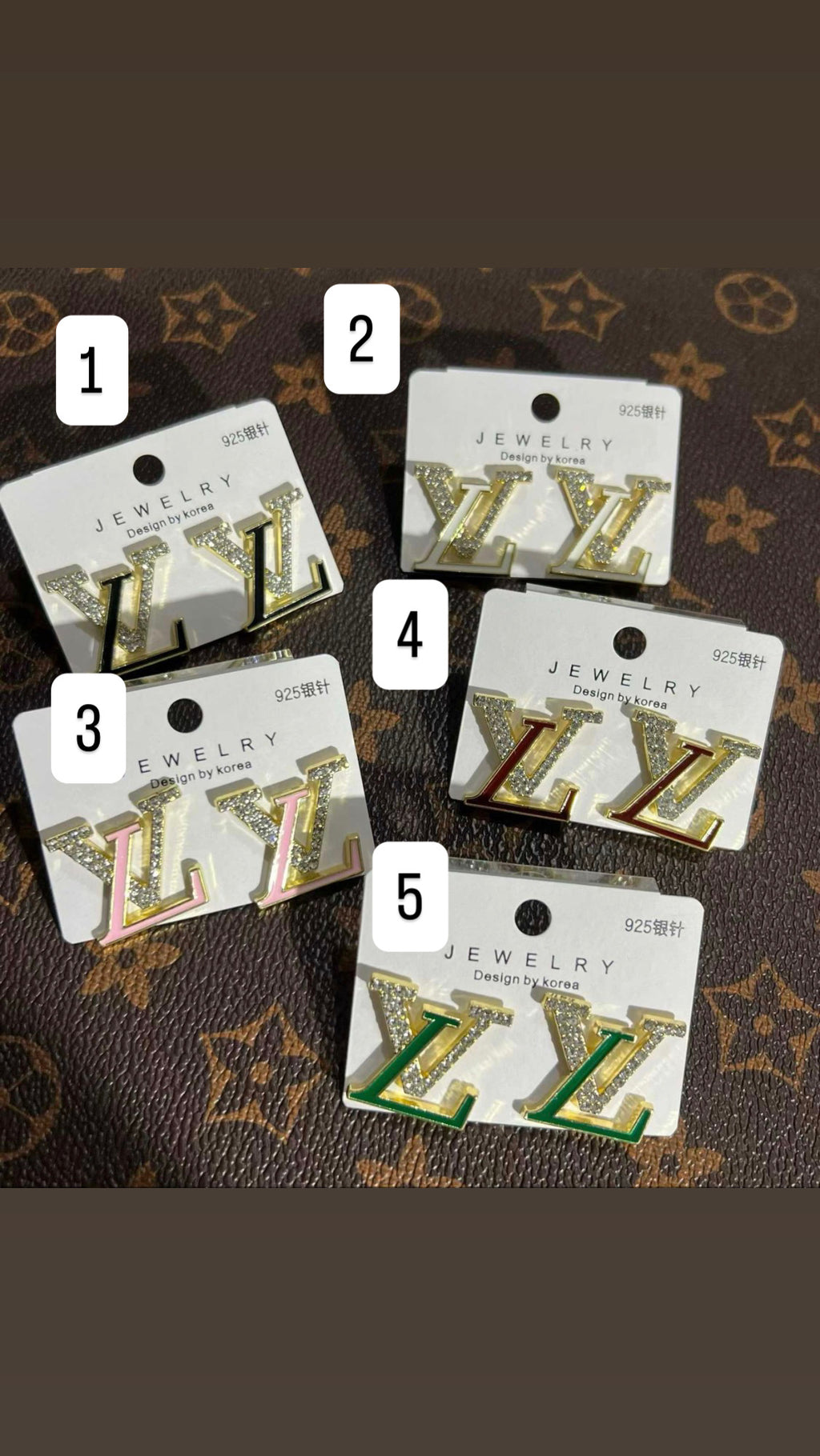Rae Luxe Crystal Letter Studs