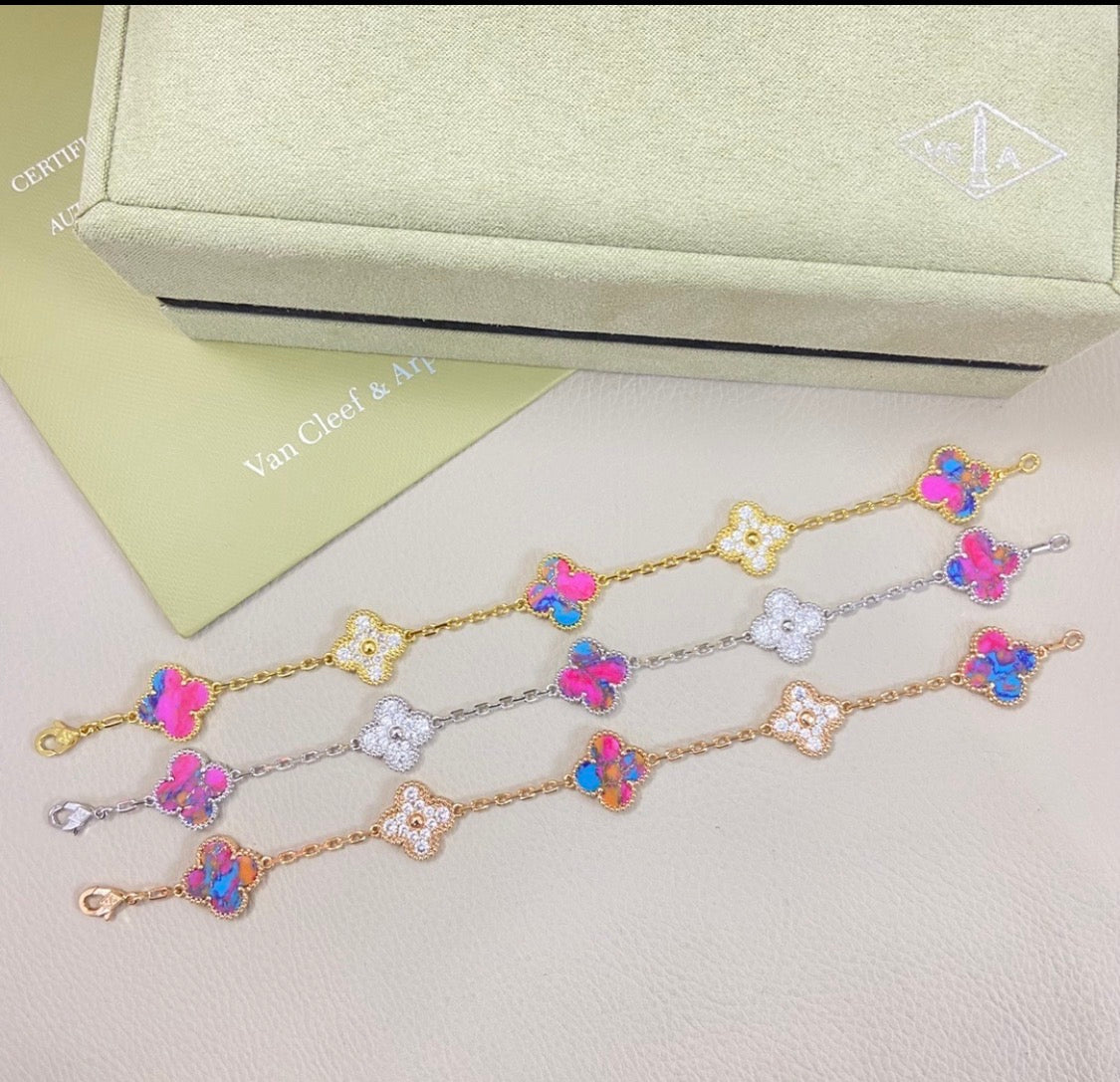 Rae prism clover bracelets