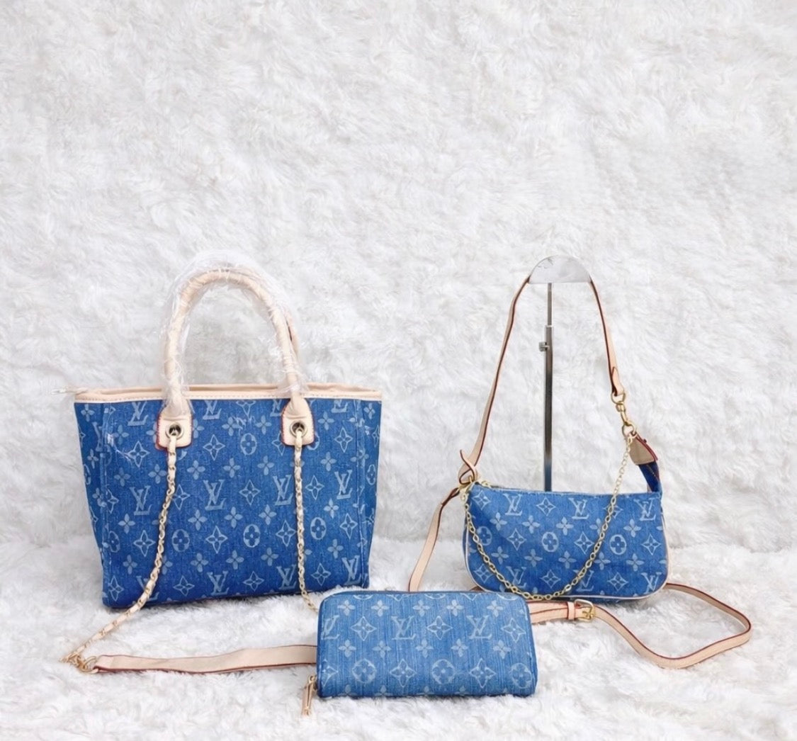 Blue Avenue 3-Piece Luxe Bag Set-Presale