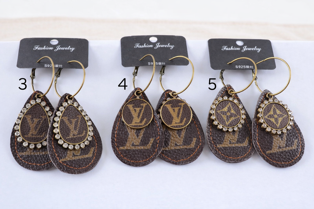 Rae Luxe Monogram Earrings