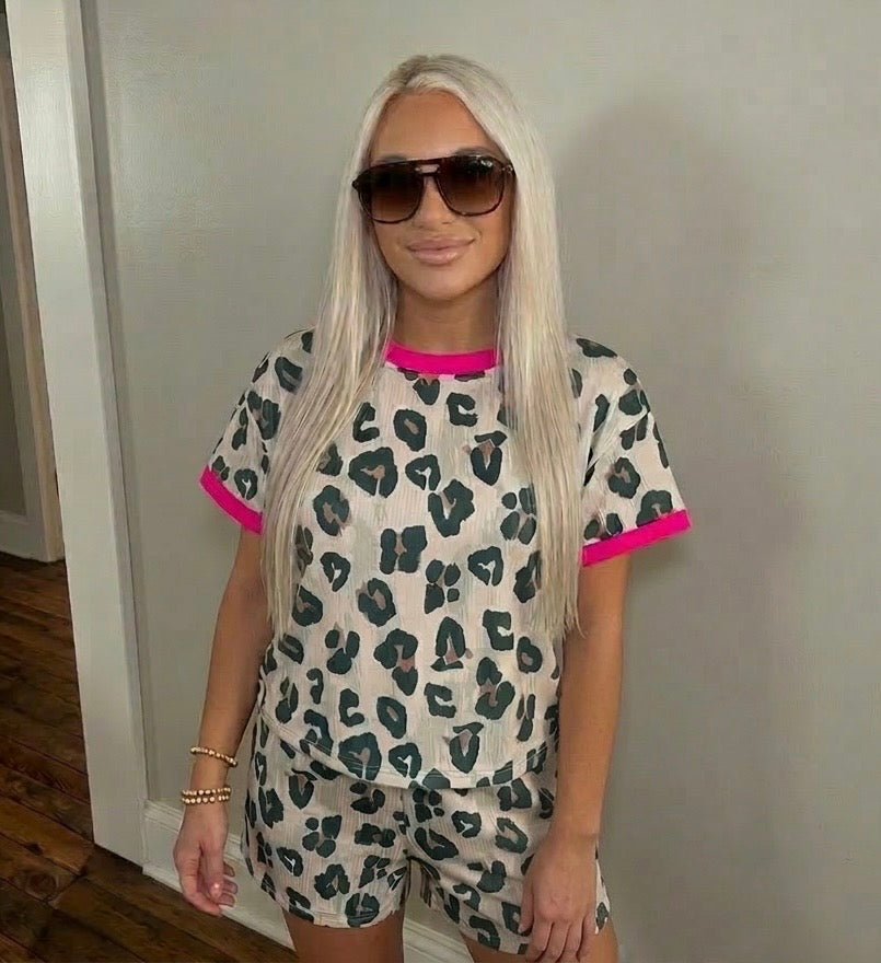 Wild Weekend Leopard Lounge Set-Presale